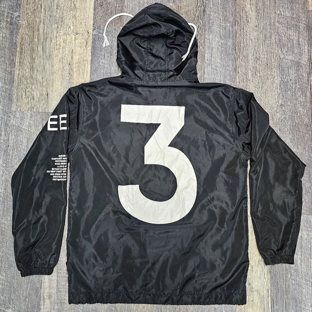 YEEZY adidas Tour Kanye West YEEZUS Season 1 Hooded Windbreaker Jacket LARGE